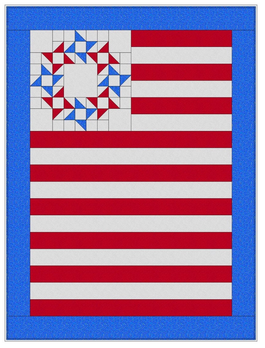 Fabric Cafe Freedom 3 Yard Quilt Pattern - Quilt Pattern - Fabric Cafe Pattern - 3 yard quilts