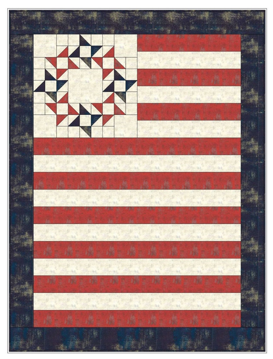 Fabric Cafe Freedom 3 Yard Quilt Pattern - Quilt Pattern - Fabric Cafe Pattern - 3 yard quilts