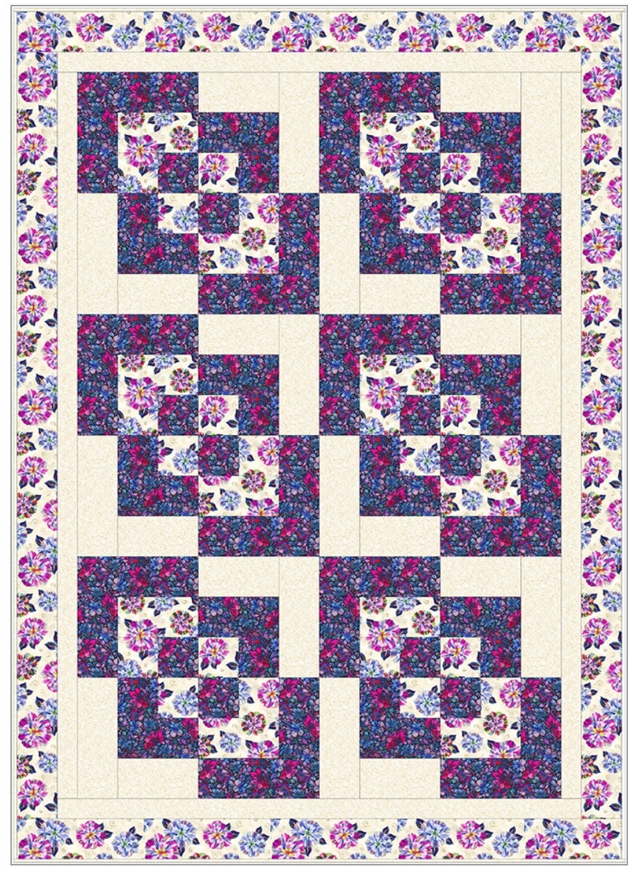 Fabric Cafe Corner Play 3 Yard Quilt Pattern - Quilt Pattern - Fabric Cafe Pattern - 3 yard quilts