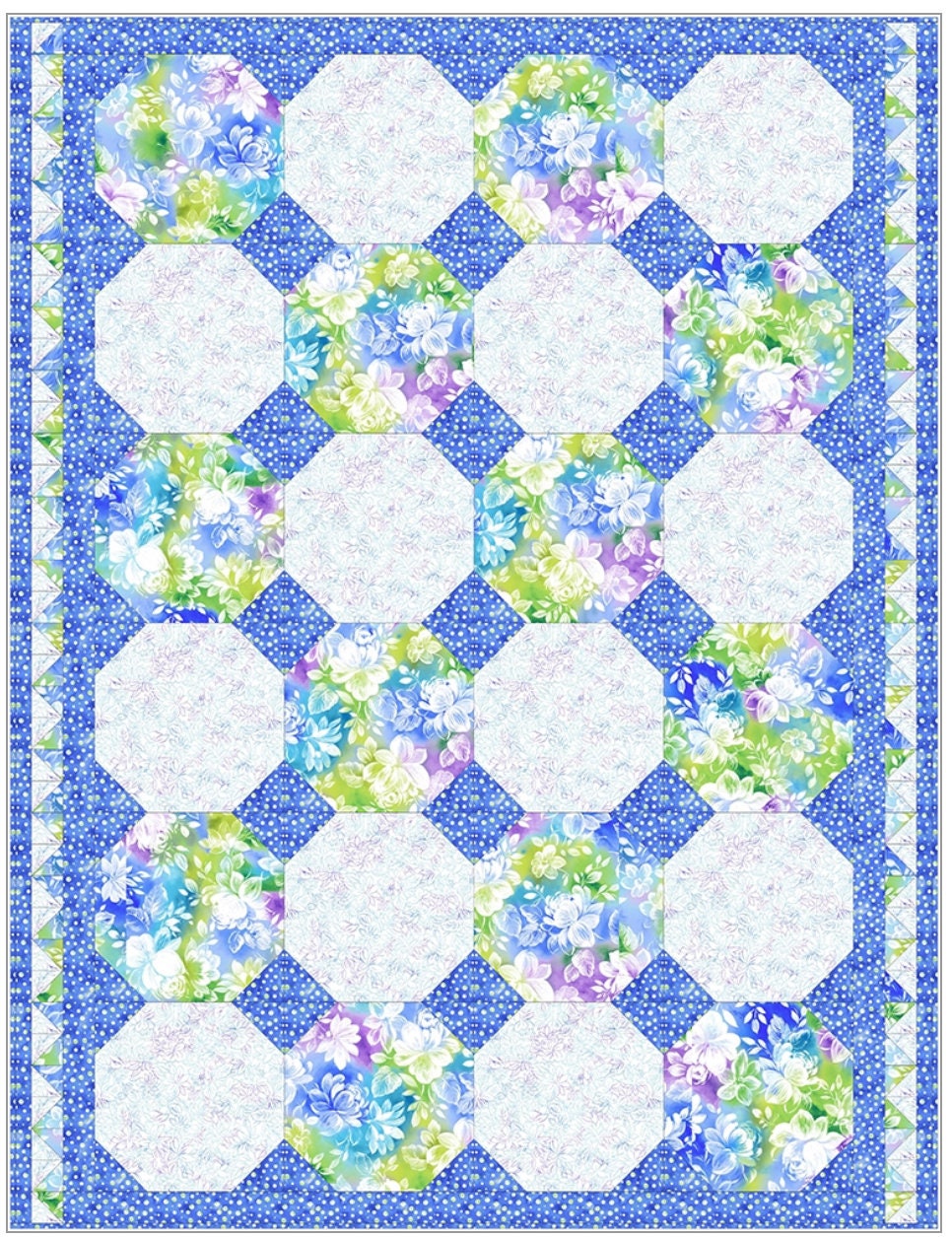 Fabric Cafe Snowball 3 Yard Quilt Pattern - Quilt Pattern - Fabric Cafe Pattern - 3 yard quilts