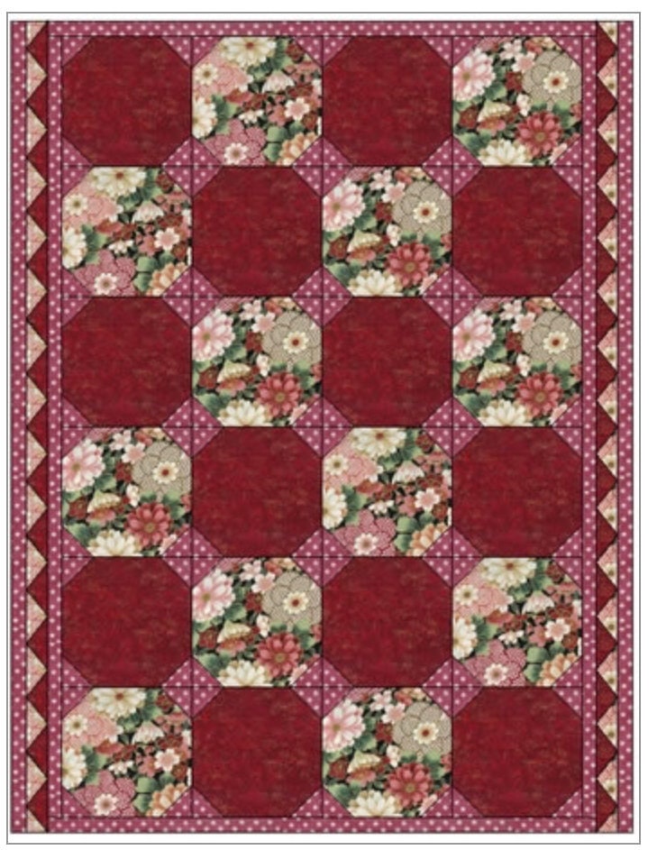 Fabric Cafe Snowball 3 Yard Quilt Pattern - Quilt Pattern - Fabric Cafe Pattern - 3 yard quilts