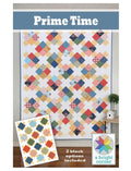 A Bright Corner Mod Prime Time Pattern quilt pattern - quilt pattern - paper pattern - layer cake  pattern - fat quarter pattern