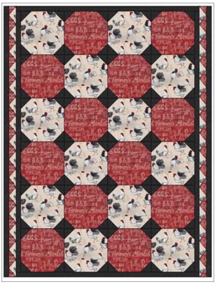 Fabric Cafe Snowball 3 Yard Quilt Pattern - Quilt Pattern - Fabric Cafe Pattern - 3 yard quilts
