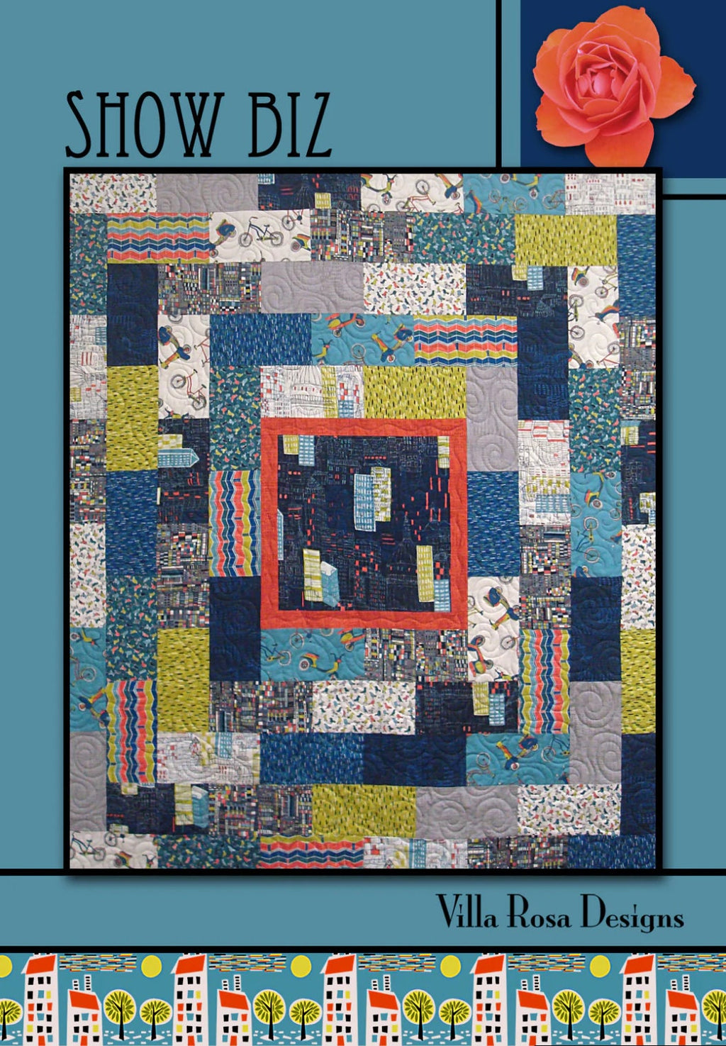 Villa Rosa Designs Show Biz pattern - fat quarter quilt pattern - villa rosa