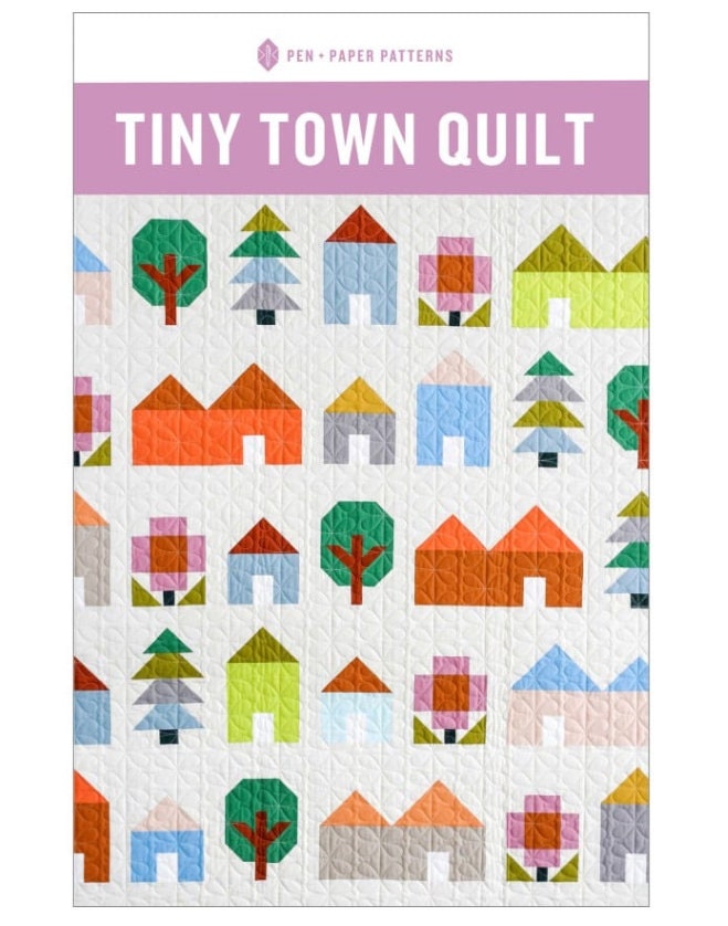 Pen + Paper Patterns Tiny Town Quilt pattern - quilt pattern - paper pattern - fat quarter quilt pattern