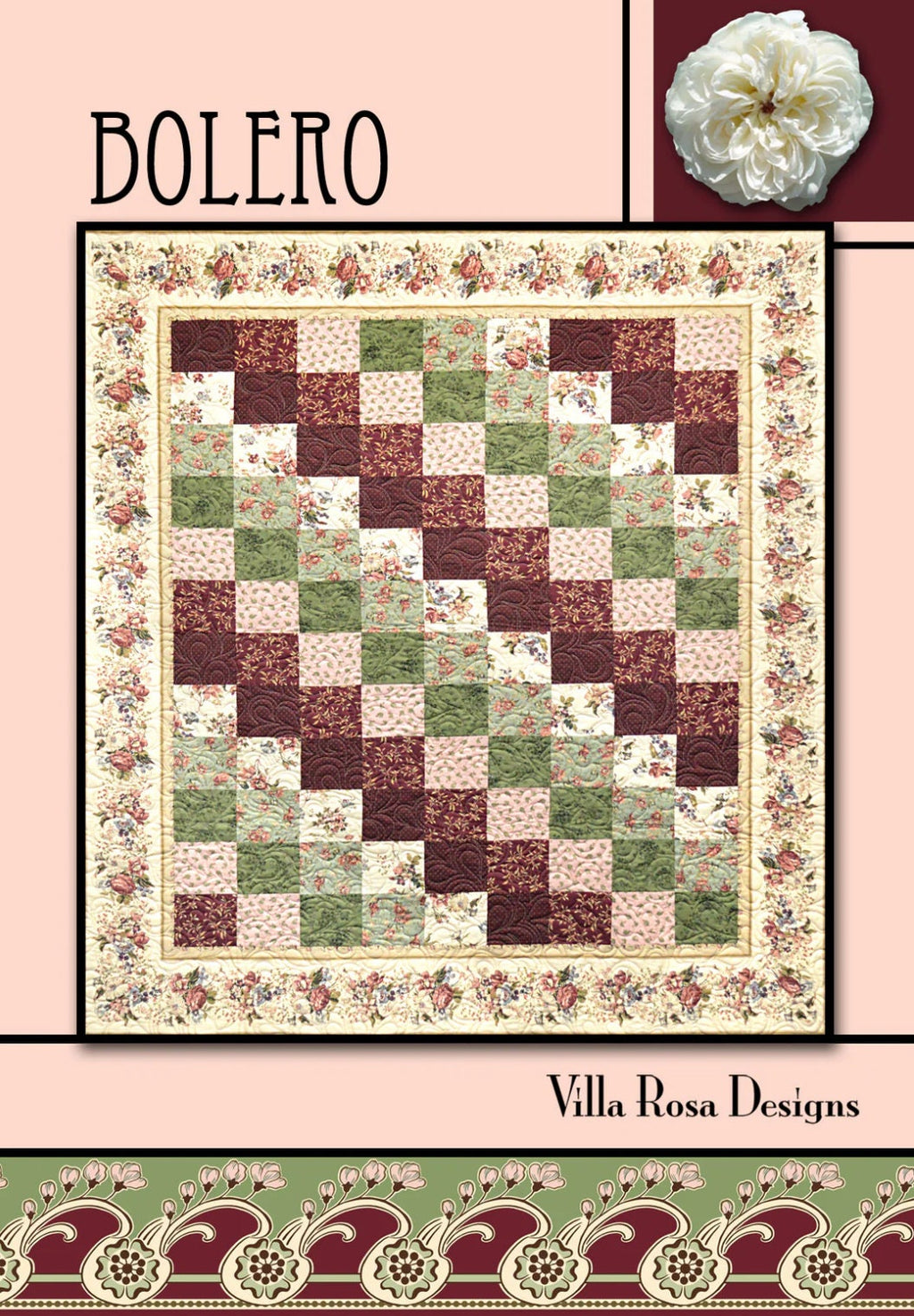 Villa Rosa Designs Bolero pattern - fat quarter quilt pattern - villa rosa
