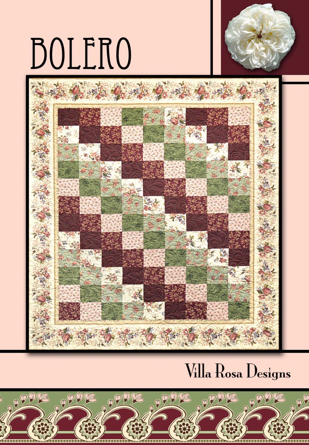 Villa Rosa Designs Bolero pattern - fat quarter quilt pattern - villa rosa