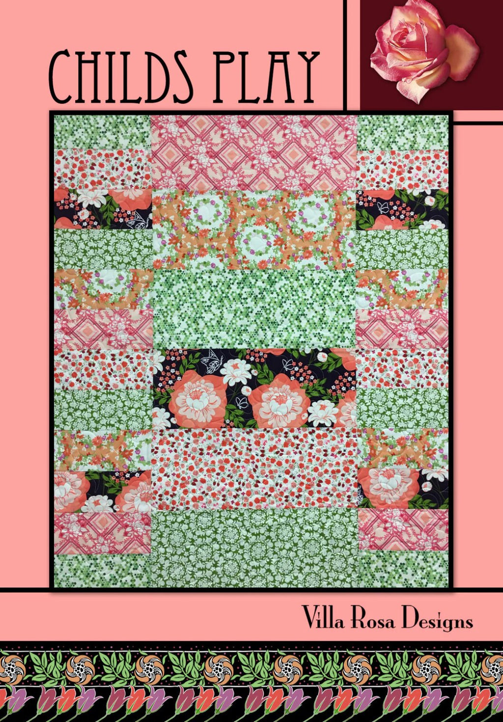 Villa Rosa Designs Child’s Play pattern - fat quarter quilt pattern - villa rosa