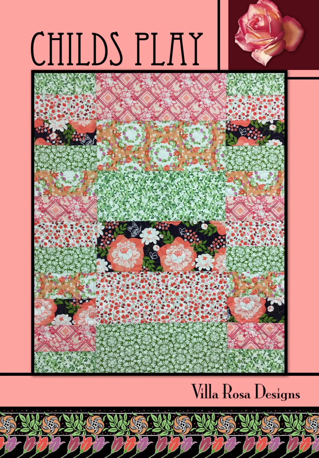 Villa Rosa Designs Child’s Play pattern - fat quarter quilt pattern - villa rosa