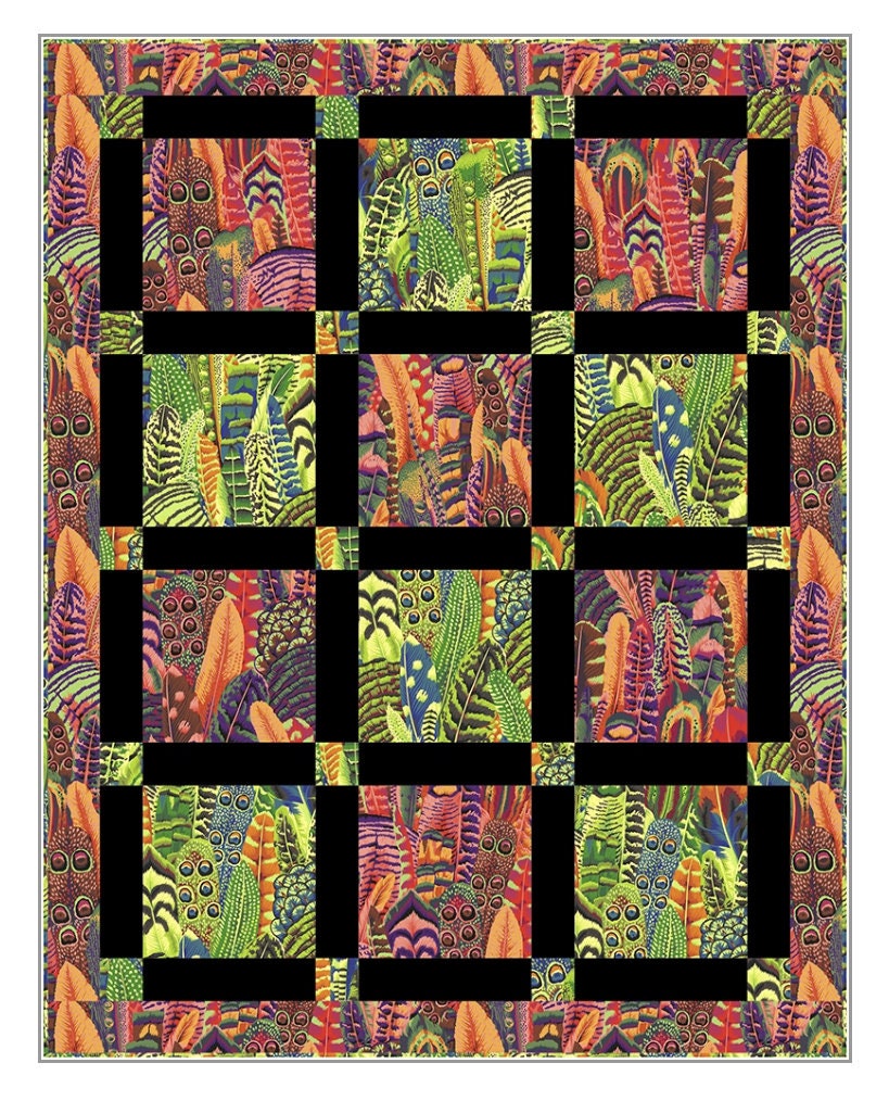 Fabric Cafe Tic Tac  3 Yard Quilt Pattern - Quilt Pattern - Fabric Cafe Pattern - beginner quilt pattern