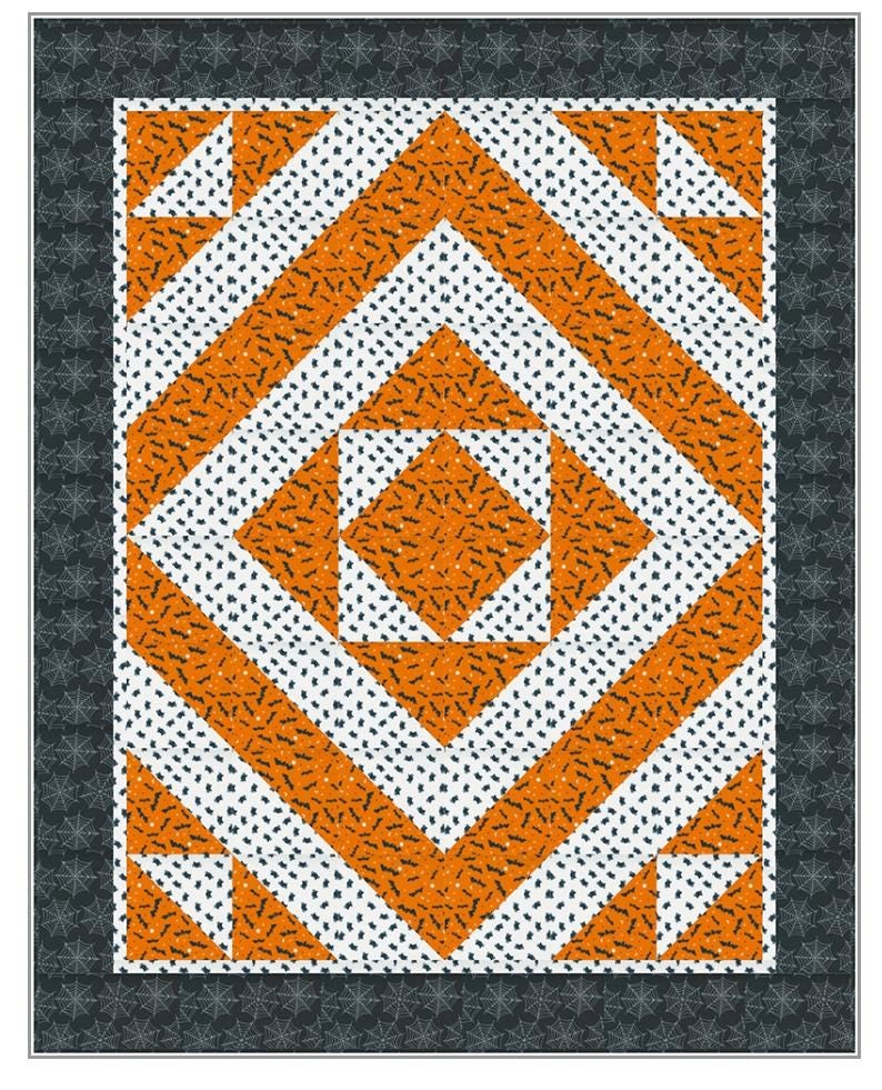 Fabric Cafe Kaleidoscope Pattern 3 Yard Quilt Pattern - Quilt Pattern - Fabric Cafe Pattern