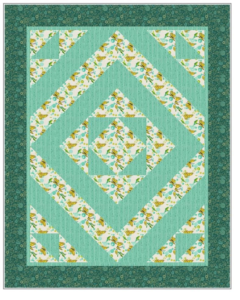 Fabric Cafe Kaleidoscope Pattern 3 Yard Quilt Pattern - Quilt Pattern - Fabric Cafe Pattern