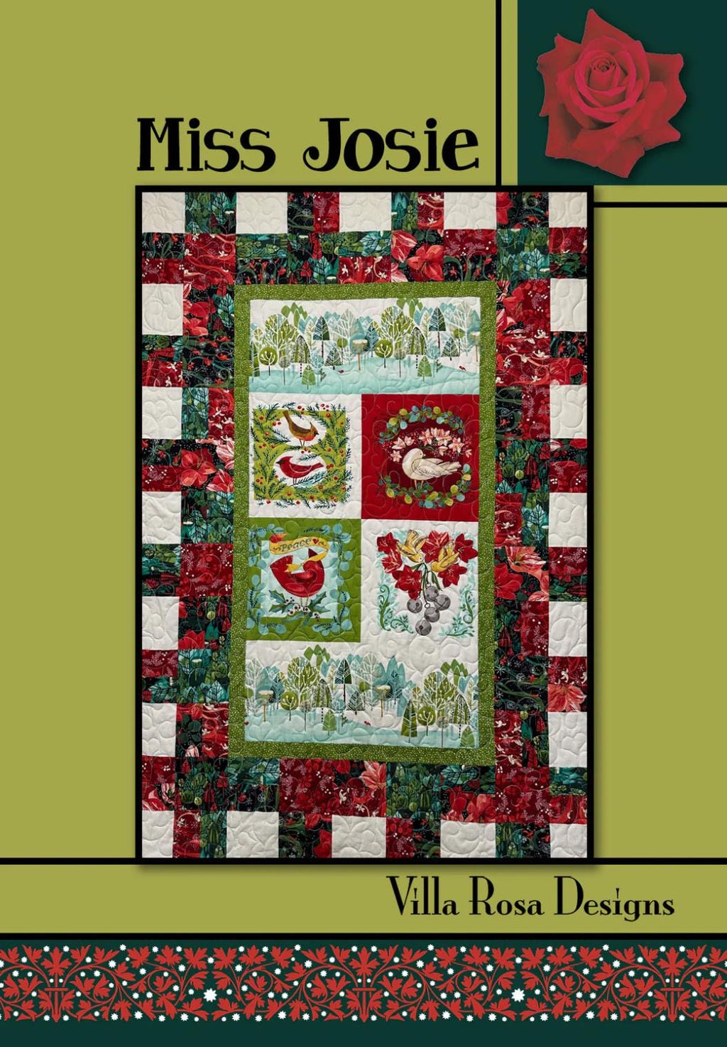 Villa Rosa Designs Miss Josie pattern - fat quarter quilt pattern - villa rosa