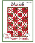 Fabric Cafe Brick Merry and Bright 3 Yard Quilt Pattern - Quilt Pattern - Fabric Cafe Pattern - 3 yard quilts - beginner pattern