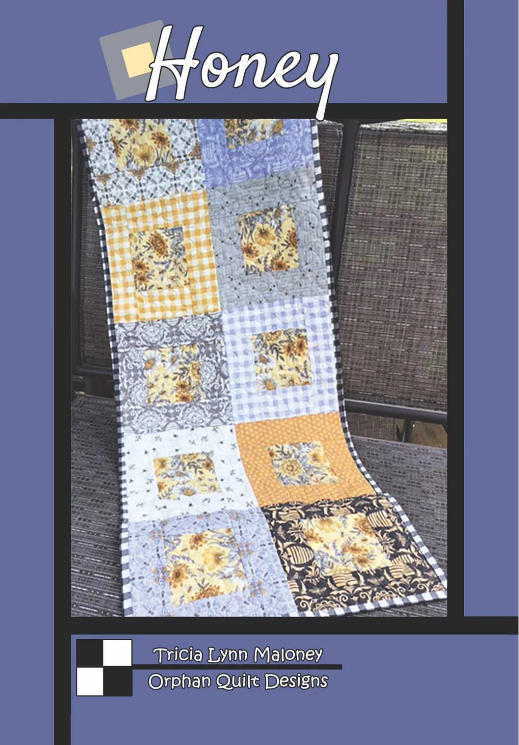 Villa Rosa Designs Honey pattern - fat quarter quilt pattern - villa rosa