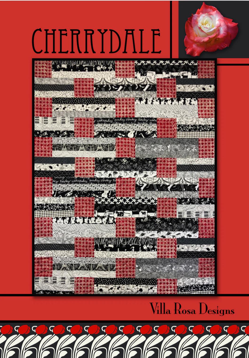 Villa Rosa Designs Cherrydale pattern - 2.5” quilt pattern - villa rosa - jellyroll pattern - pattern - quilt pattern
