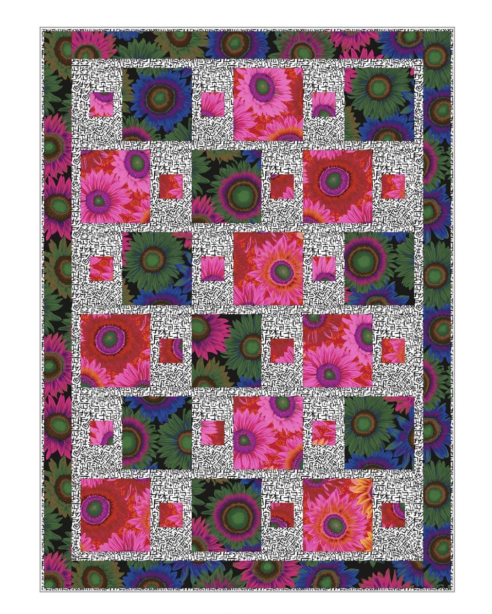 Fabric Cafe Dash Pattern 3 Yard Quilt Pattern - 3 Pattern - Quilt Pattern - Fabric Cafe Pattern