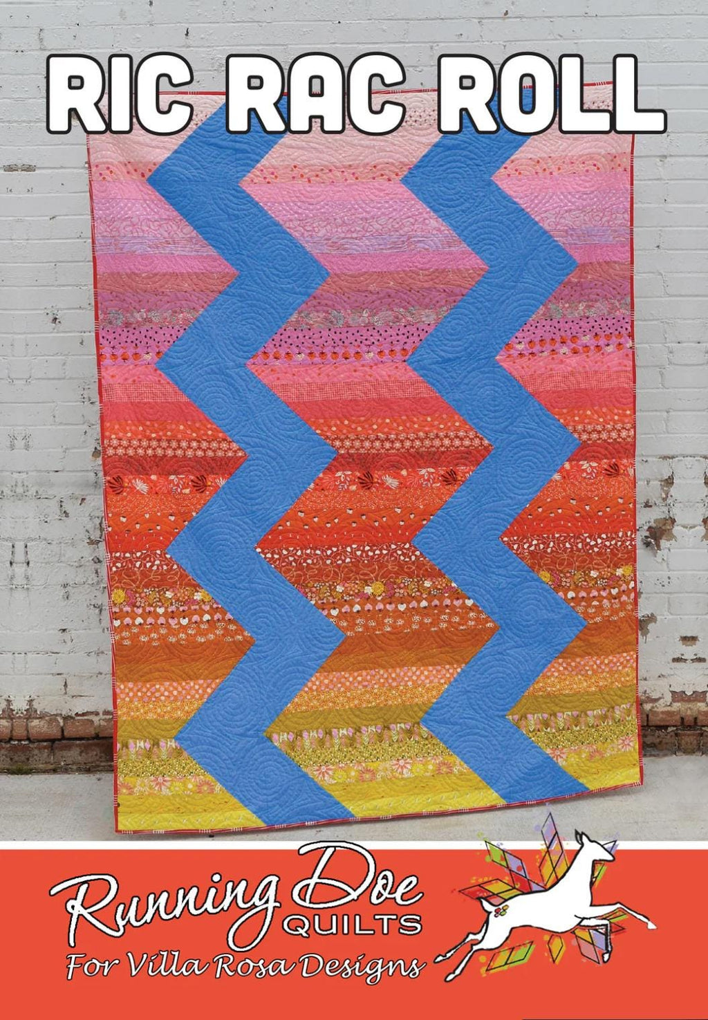 Villa Rosa Designs Ric Rac Roll pattern - 2.5” quilt pattern - villa rosa - jellyroll pattern - pattern - quilt pattern