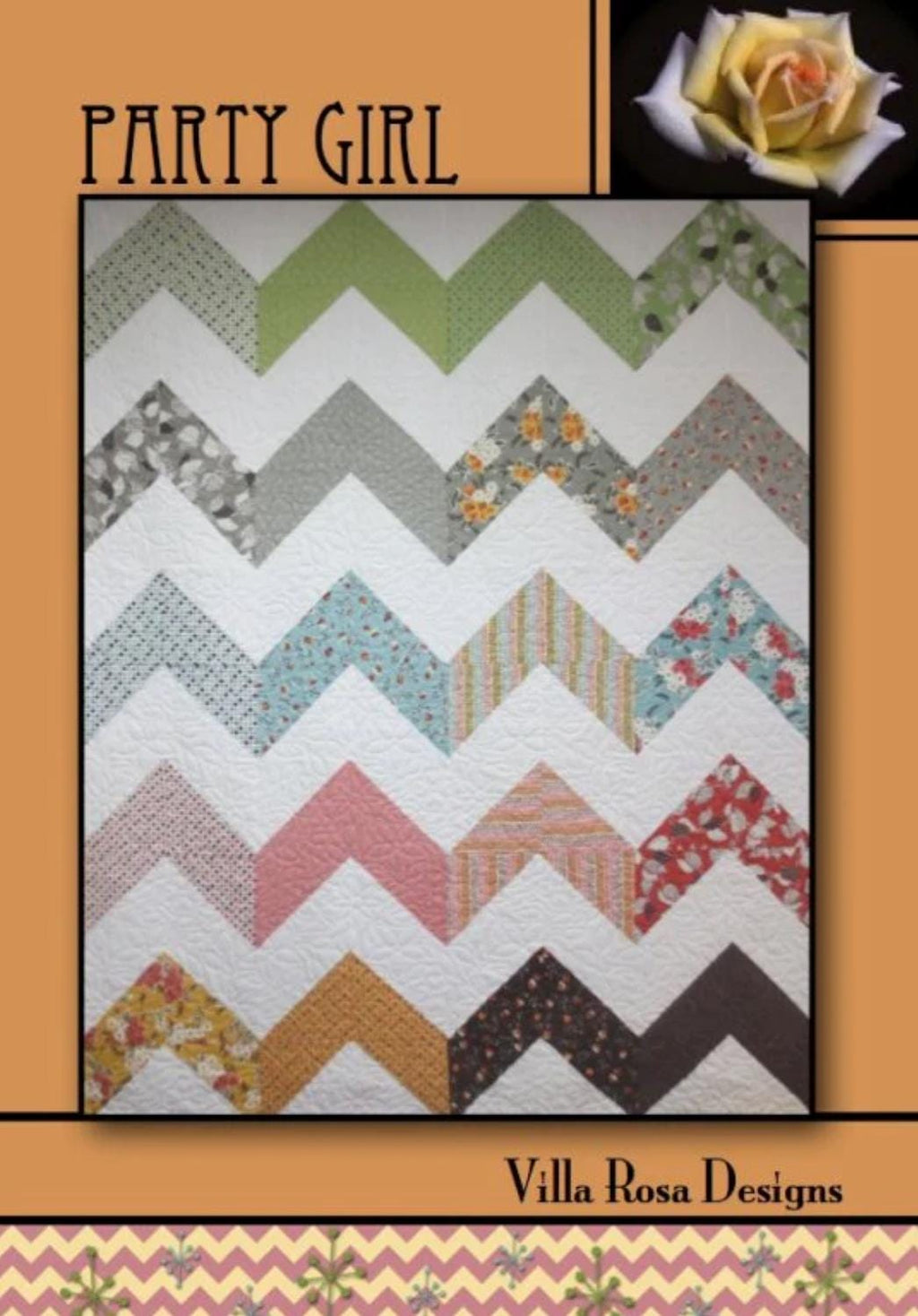Villa Rosa Designs Party Girl pattern - fat quarter quilt pattern - villa rosa - quilt pattern