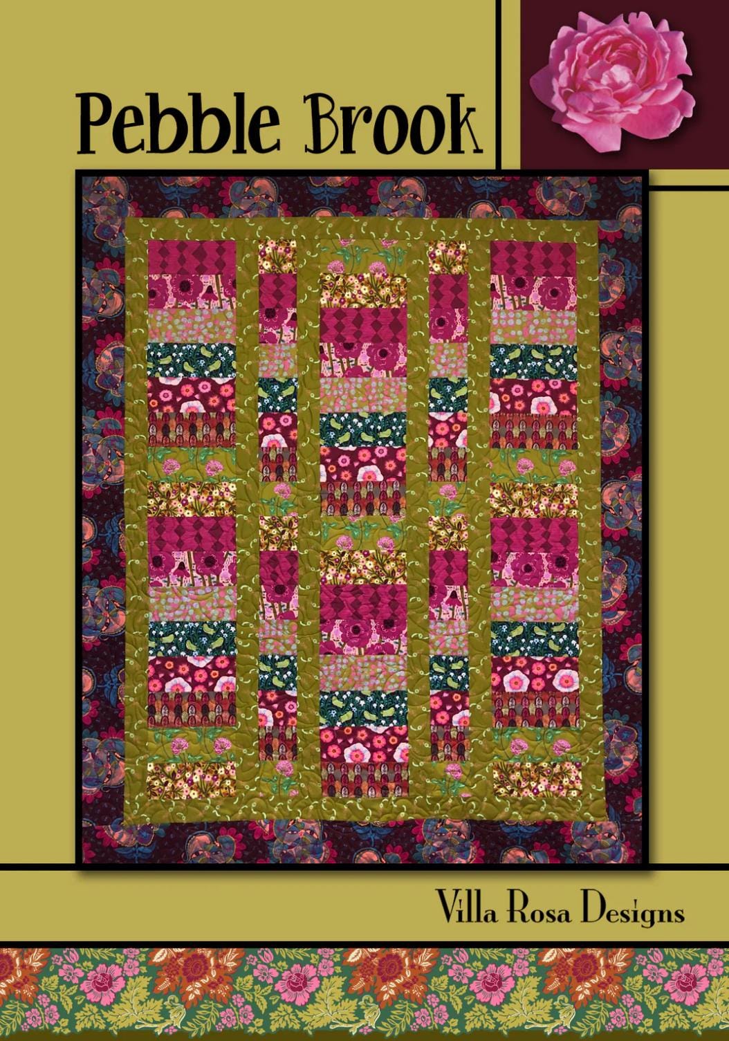 Villa Rosa Designs Pebble Brook pattern - fat quarter quilt pattern - villa rosa