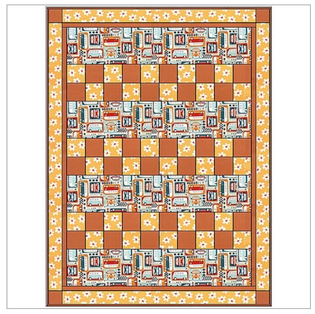 Fabric Cafe Checkmate Pattern  3 Yard Quilt Pattern - Quilt Pattern - Fabric Cafe Pattern - 3 yard quilts