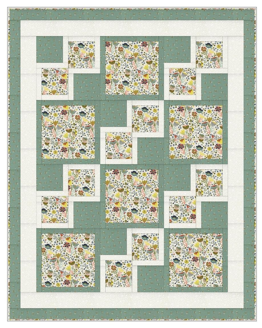 Fabric Cafe Easy Street Pattern 3 Yard Quilt Pattern - Quilt Pattern - Fabric Cafe Pattern - 3 yard quilts