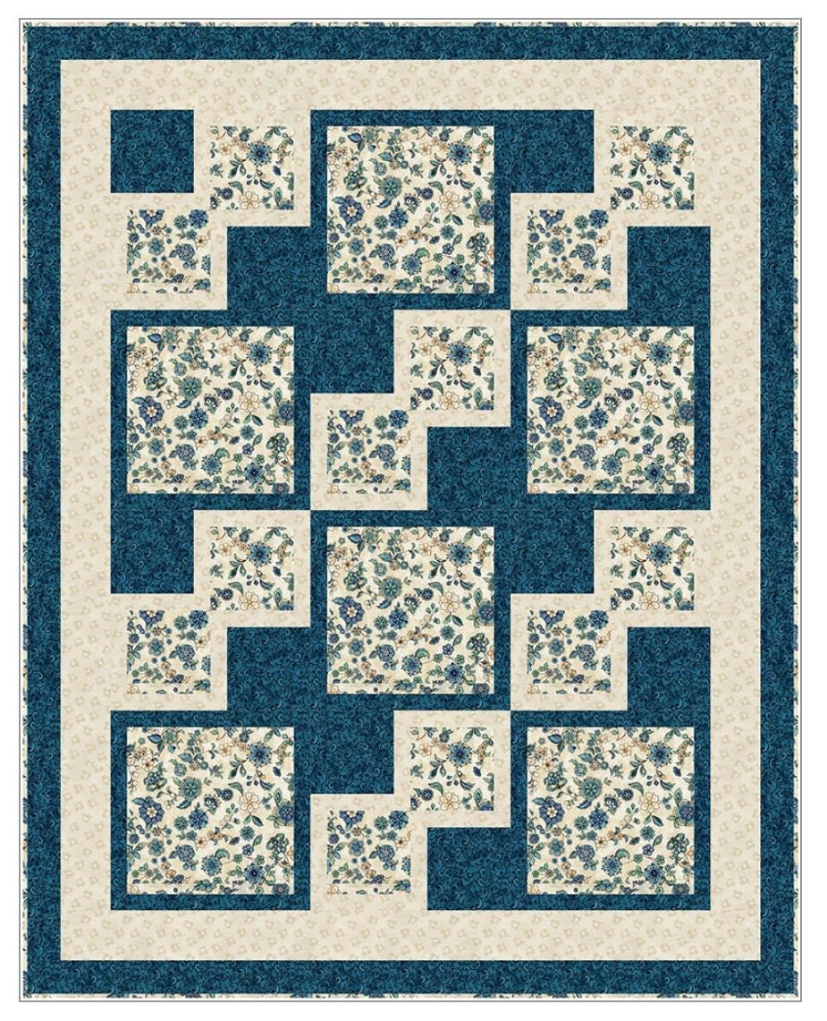 Fabric Cafe Easy Street Pattern 3 Yard Quilt Pattern - Quilt Pattern - Fabric Cafe Pattern - 3 yard quilts