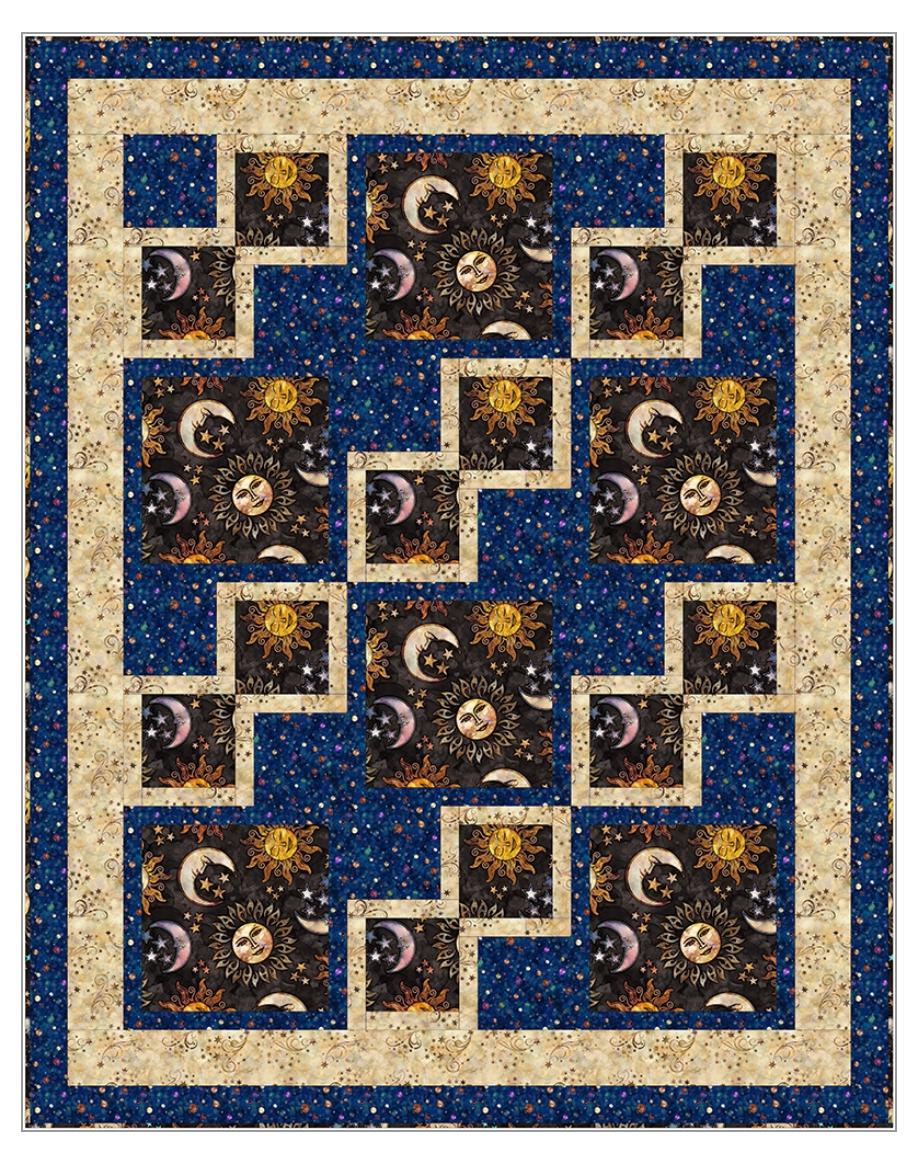 Fabric Cafe Easy Street Pattern 3 Yard Quilt Pattern - Quilt Pattern - Fabric Cafe Pattern - 3 yard quilts