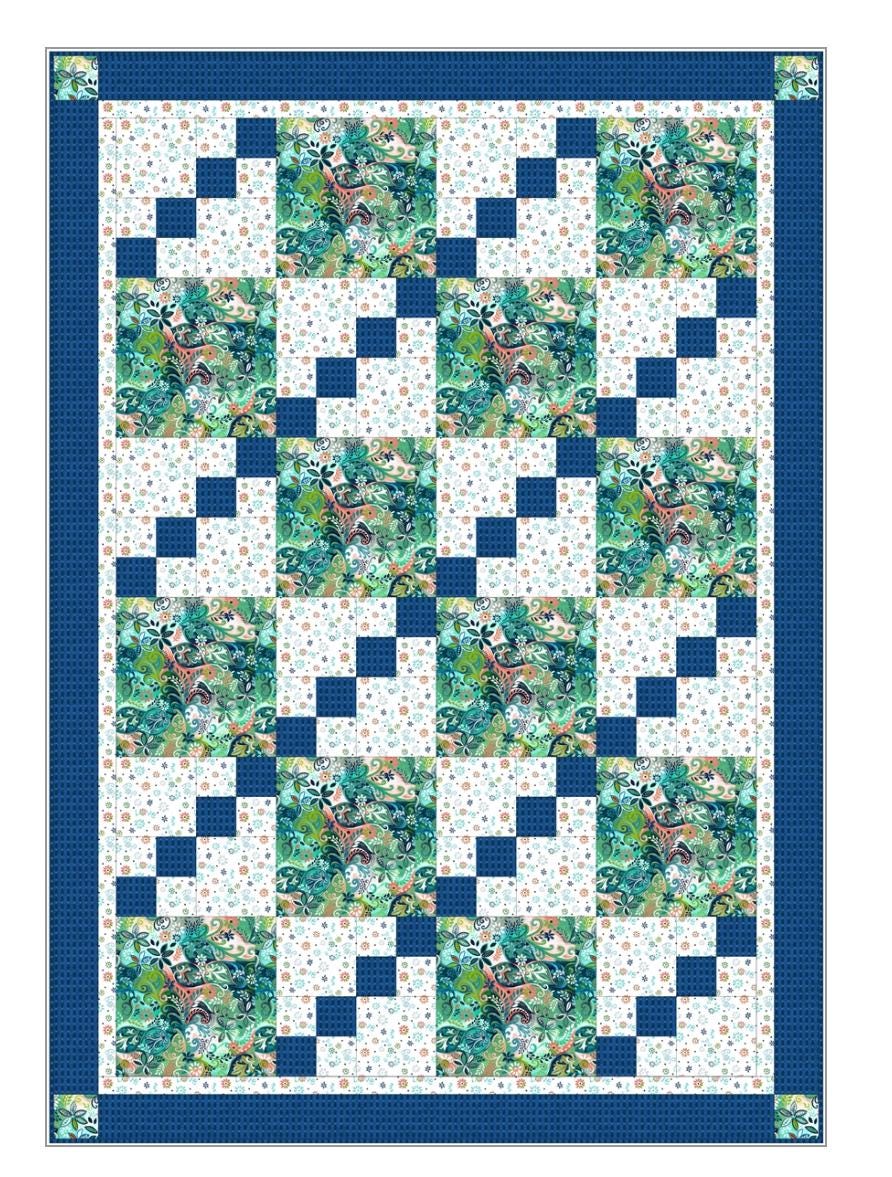 Fabric Cafe  City Lights Pattern 3 Yard Quilt Pattern - Quilt Pattern - Fabric Cafe Pattern