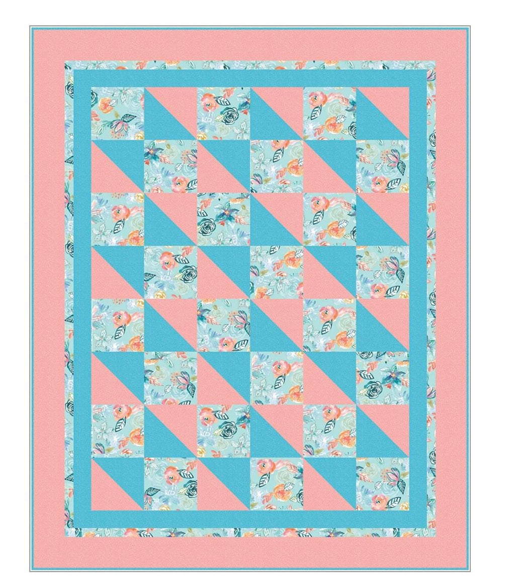 Fabric Cafe Boxes & Bows 3 Yard Quilt Pattern  - Quilt Pattern - Fabric Cafe Pattern