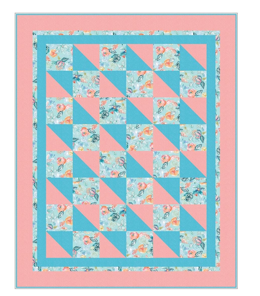 Fabric Cafe Boxes & Bows 3 Yard Quilt Pattern  - Quilt Pattern - Fabric Cafe Pattern