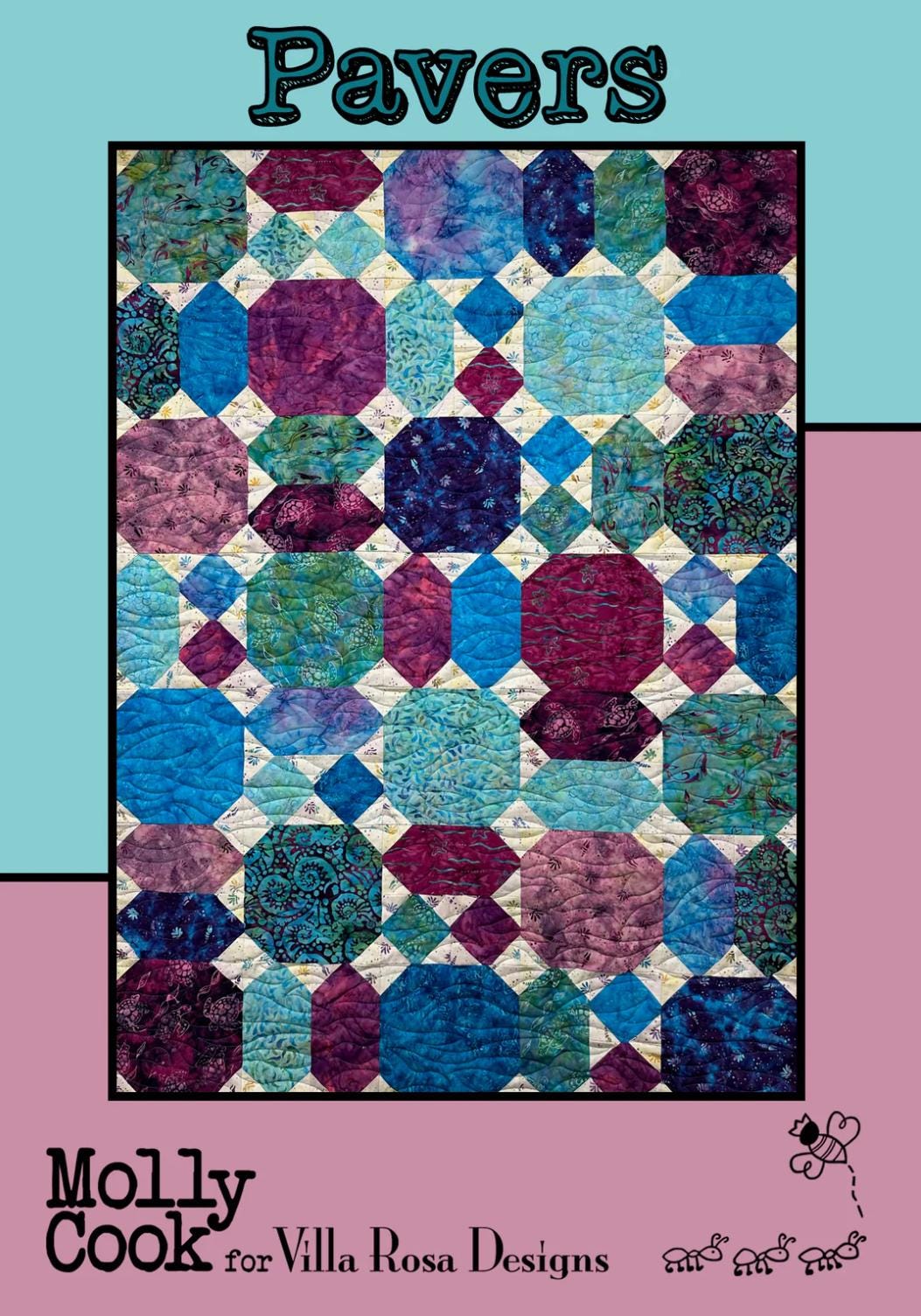 Villa Rosa Designs Pavers pattern - fat quarter quilt pattern - villa rosa - quilt pattern
