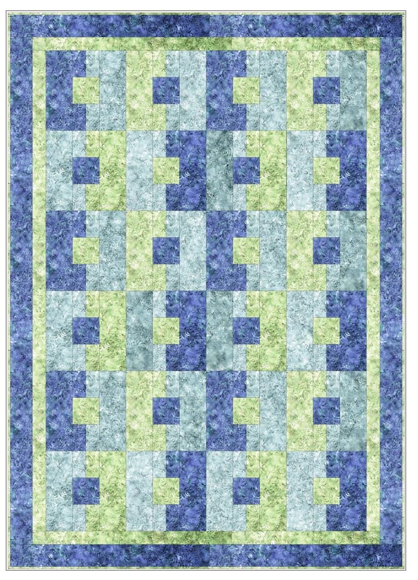 Fabric Cafe Attraction 3 Yard Quilt Pattern  - Quilt Pattern - Fabric Cafe Pattern