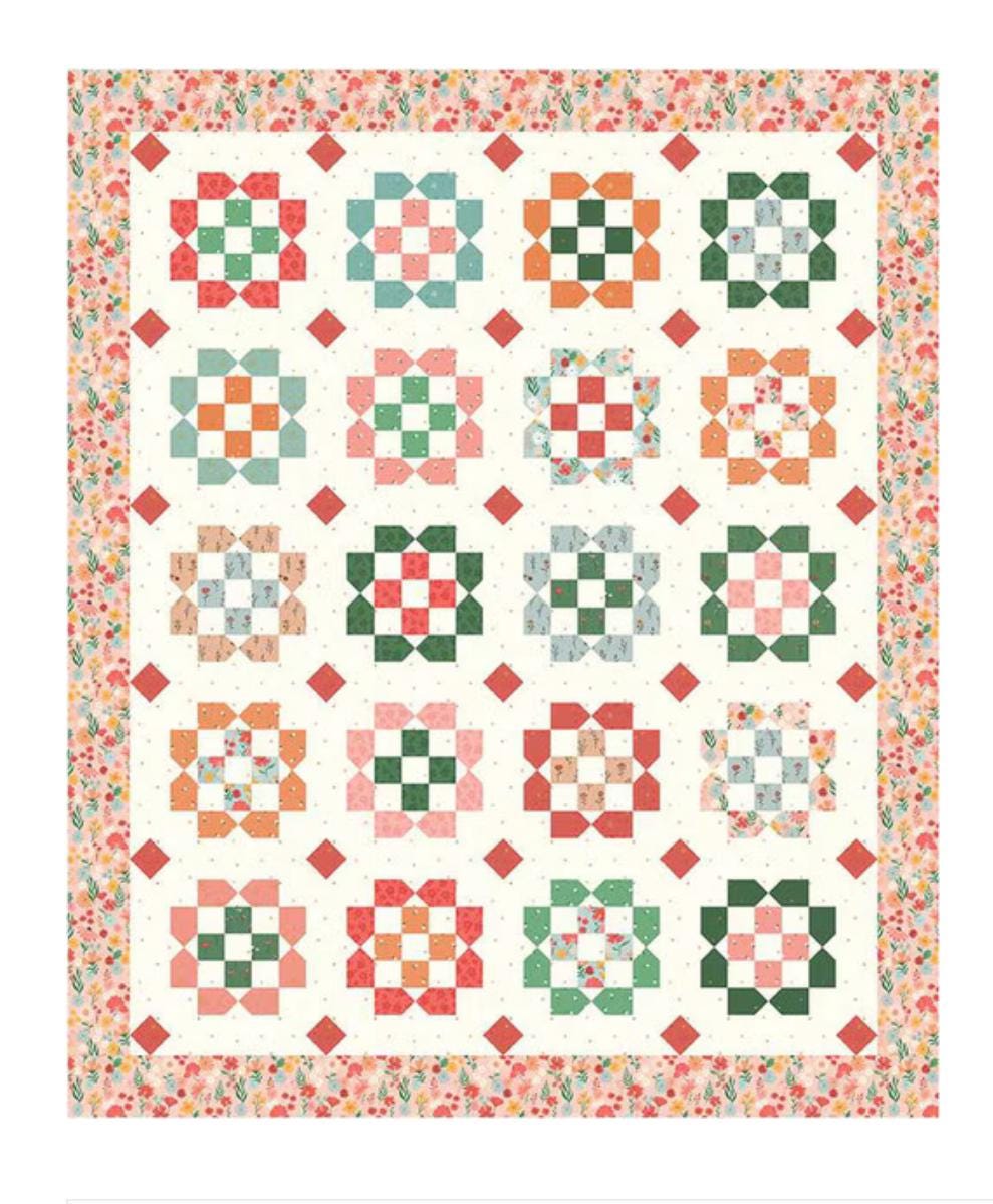 Amanda Niederhauser Wildflowers Quilt Pattern - layer cake pattern