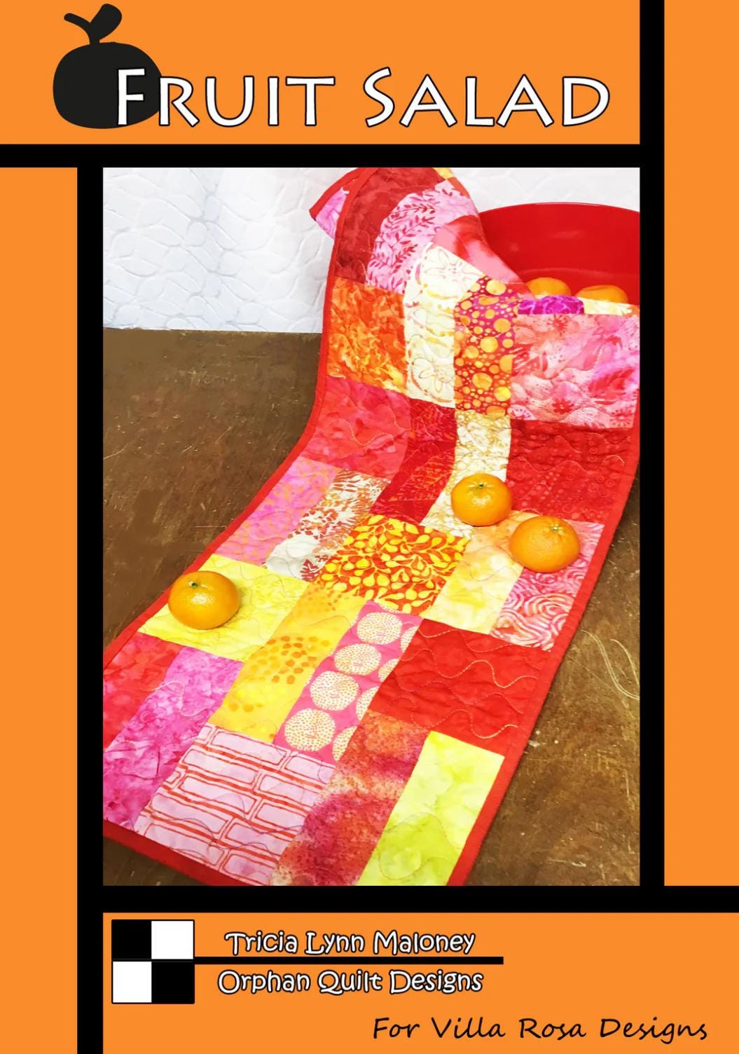 Villa Rosa Designs Fruit Salad  pattern - jellyroll quilt pattern - villa rosa - 2.5” pattern