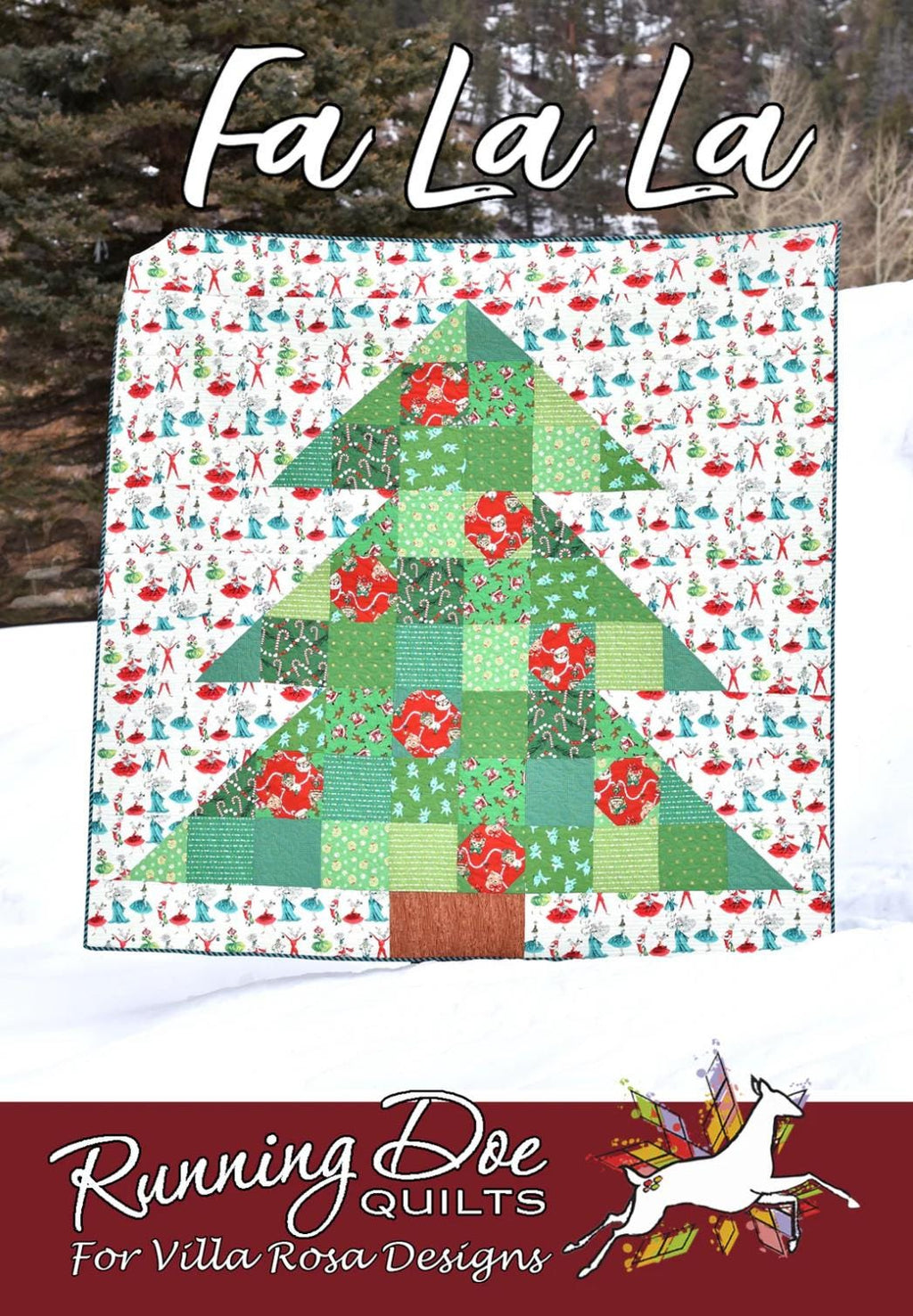 Villa Rosa Designs Fa La La pattern - fat quarter quilt pattern - villa rosa - quilt pattern