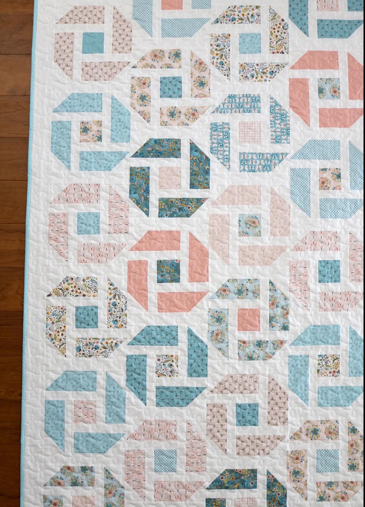A Bright Corner Cheer Up Quilt Pattern - jellyroll pattern - fat quarter pattern
