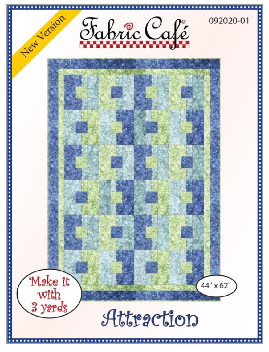 Fabric Cafe Attraction 3 Yard Quilt Pattern  - Quilt Pattern - Fabric Cafe Pattern