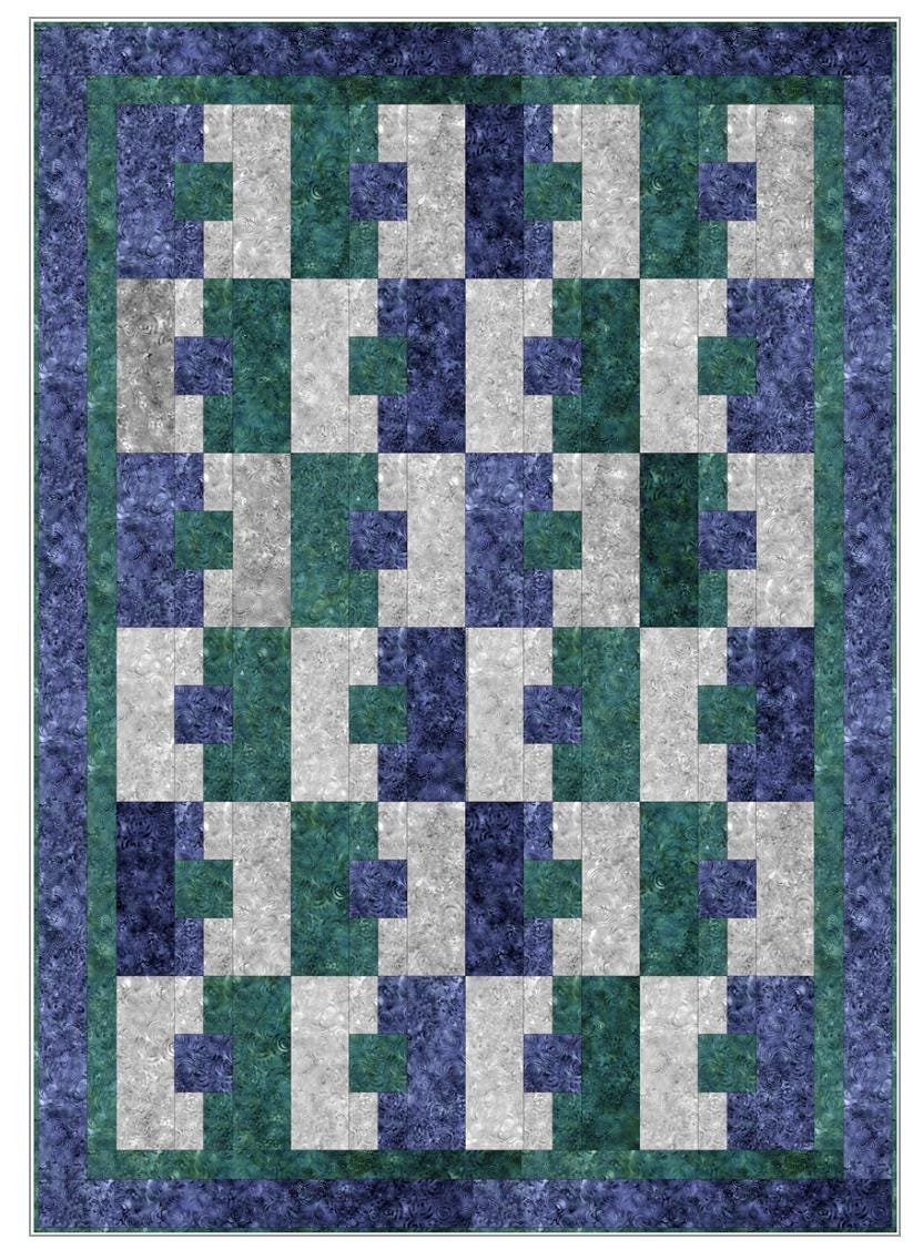 Fabric Cafe Attraction 3 Yard Quilt Pattern  - Quilt Pattern - Fabric Cafe Pattern