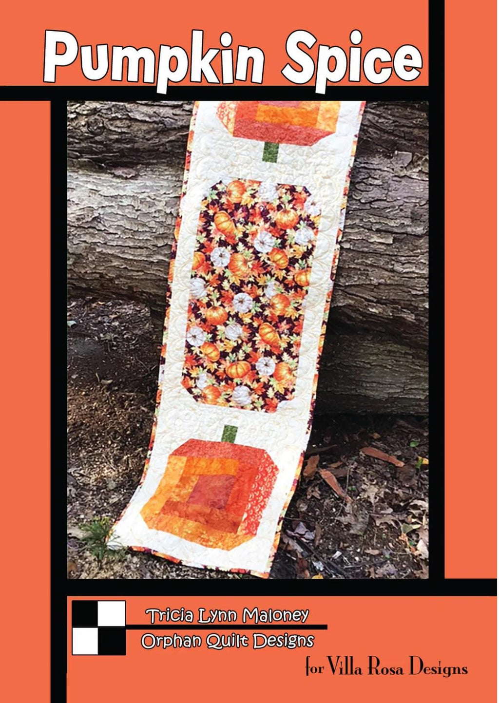 Villa Rosa Designs Pumpkin Spice pattern - 5” quilt pattern - villa rosa - charm pack pattern - tablerunner pattern