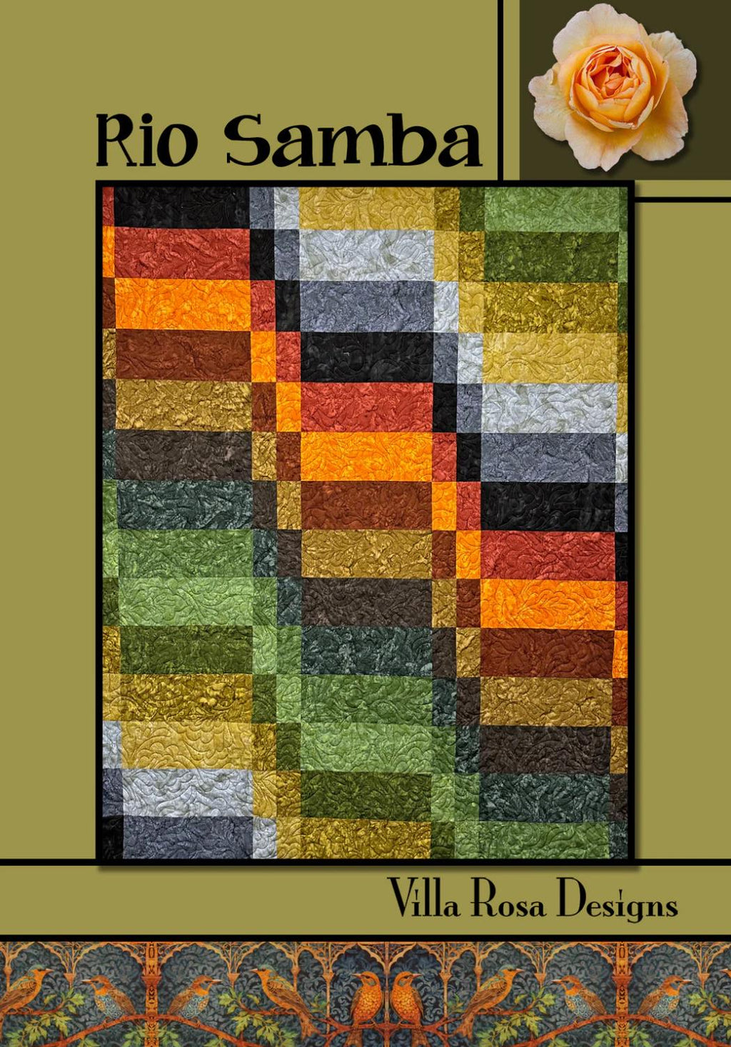 Villa Rosa Designs Rio Samba  pattern - fat quarter quilt pattern - villa rosa