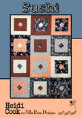 Villa Rosa Designs Sushi pattern - fat quarter quilt pattern - villa rosa - half yard quilt pattern