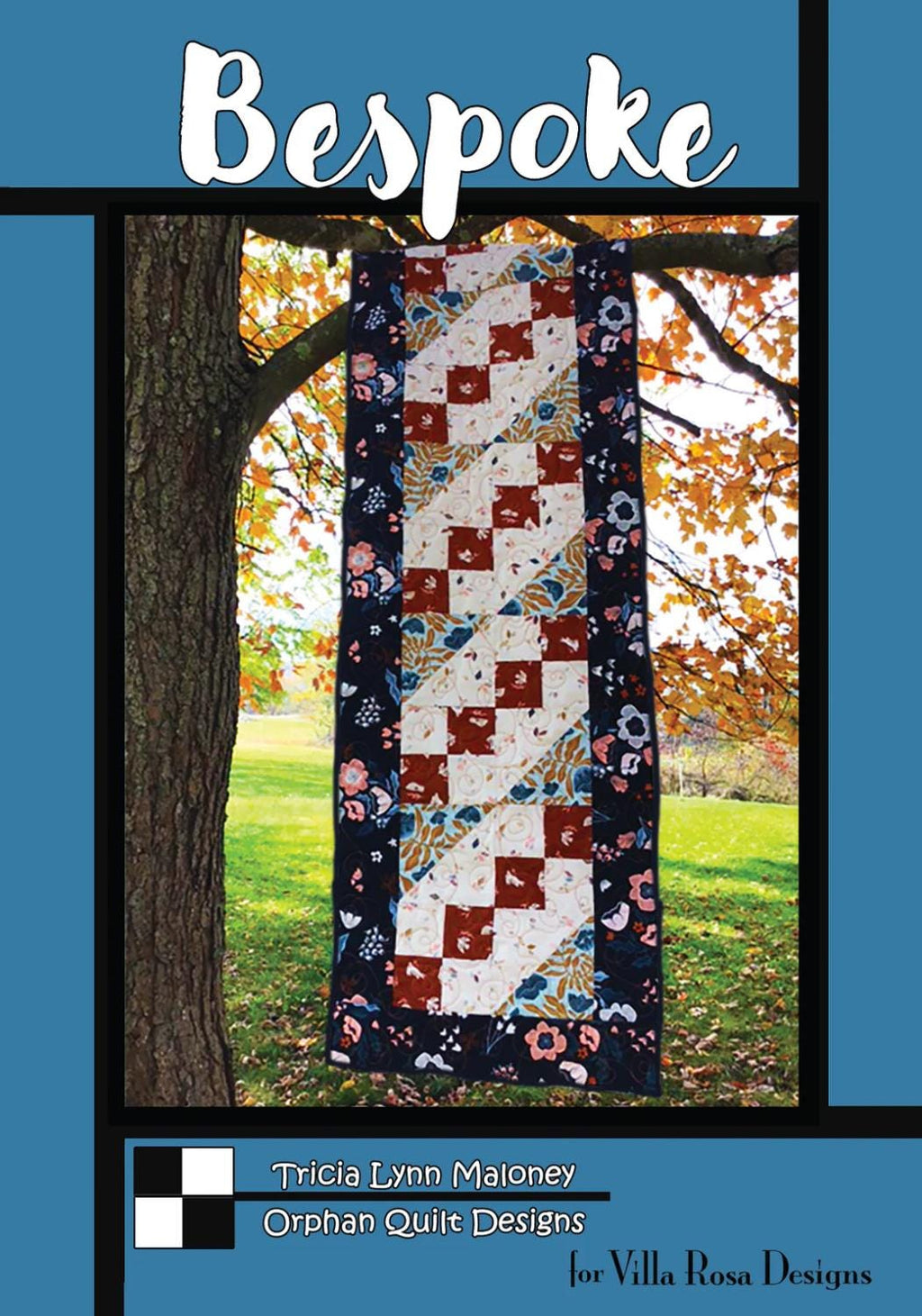 Villa Rosa Designs Bespoke pattern - quilt pattern - villa rosa - beginner quilt pattern - tablerunner pattern
