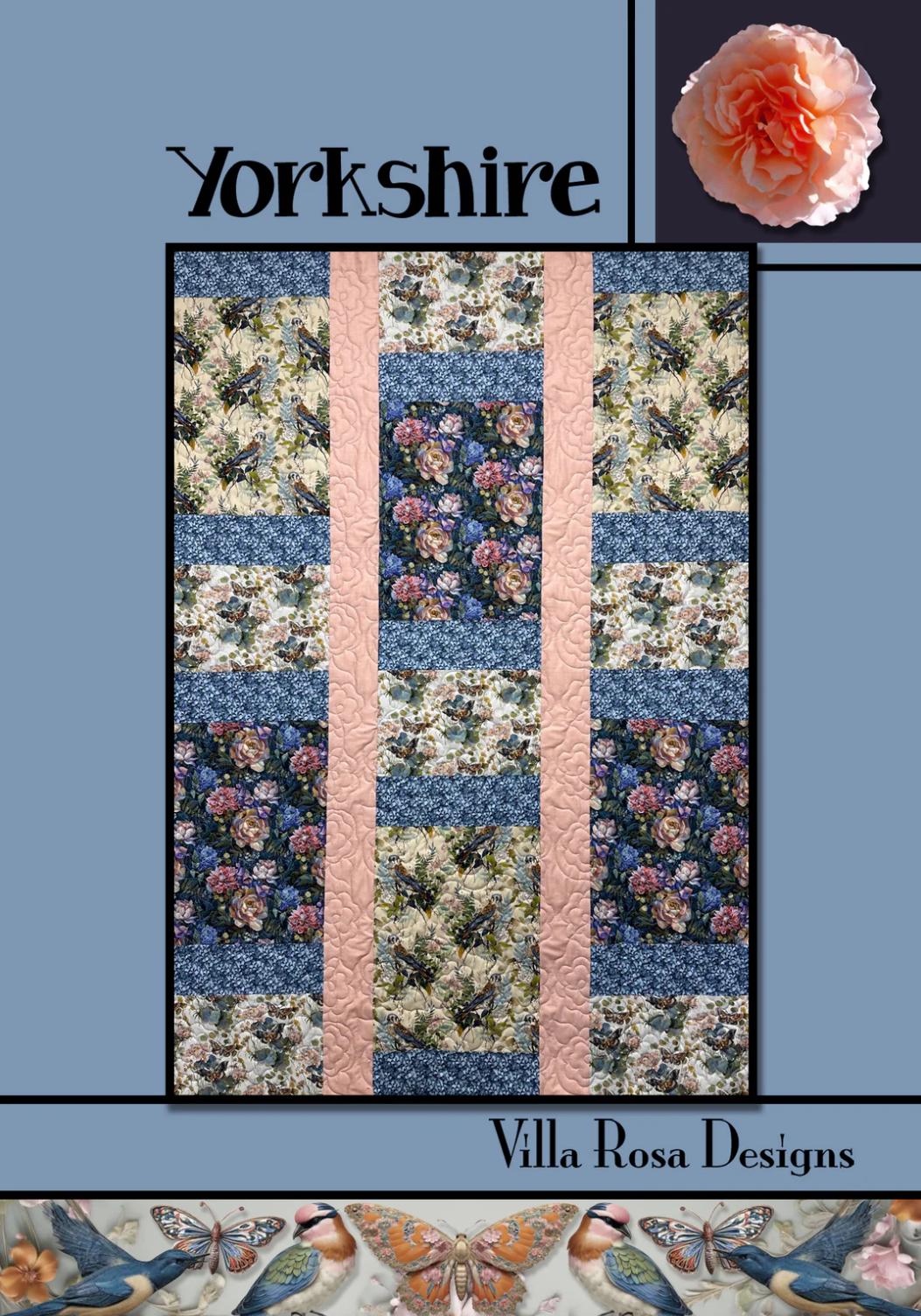 Villa Rosa Designs Yorkshire pattern - fat quarter quilt pattern - villa rosa