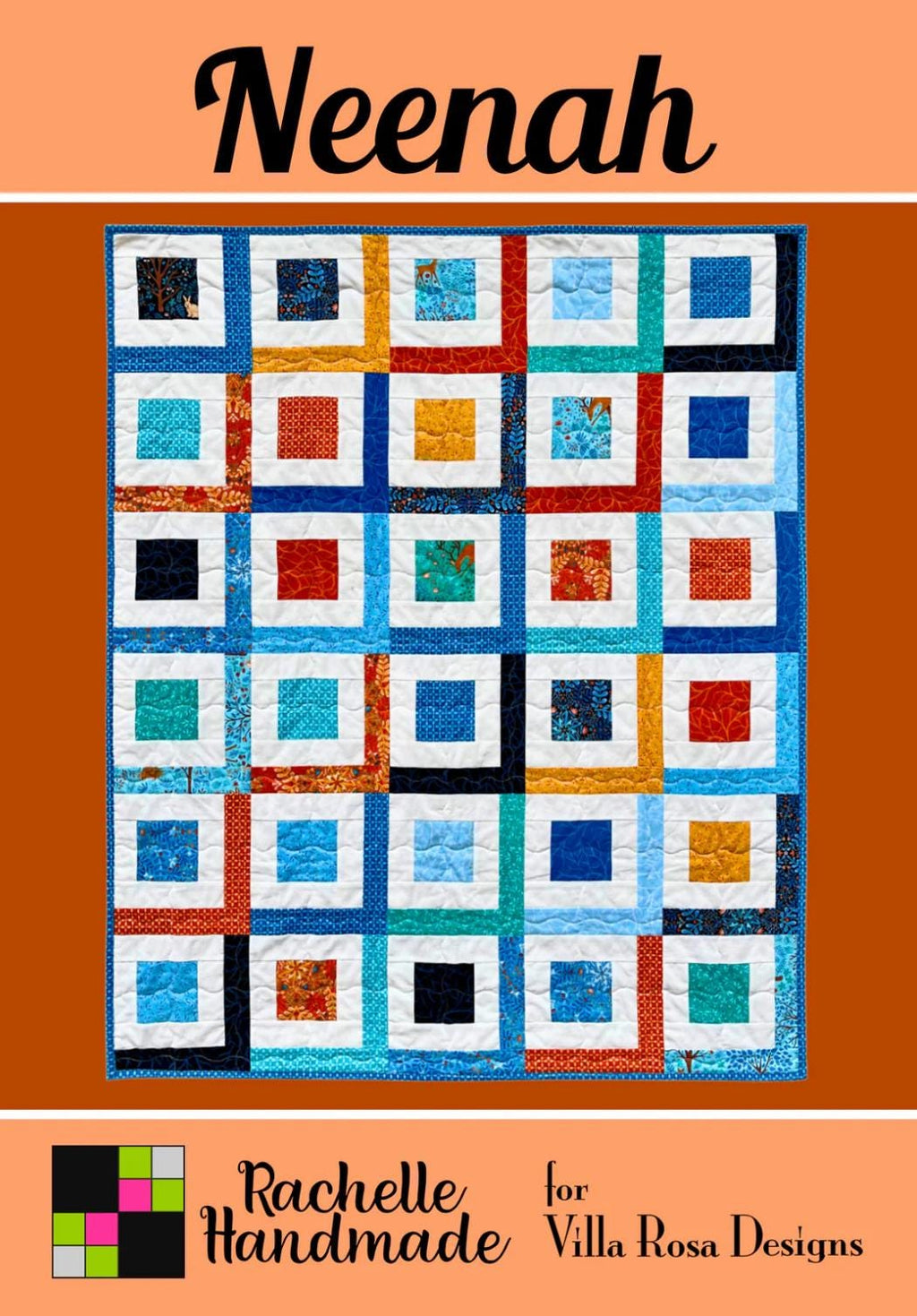 Villa Rosa Designs Neenah Quilt pattern - fat quarter quilt pattern - villa rosa - fat eighths pattern