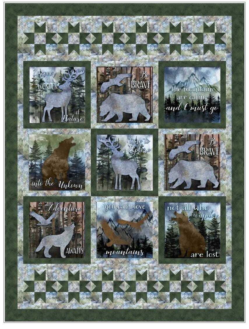 Fabric Cafe Marquee 3-Yard Quilt Pattern | Perfect for 10-inch Panels - Quilt Pattern - Fabric Cafe Pattern - Panel Quilt Pattern
