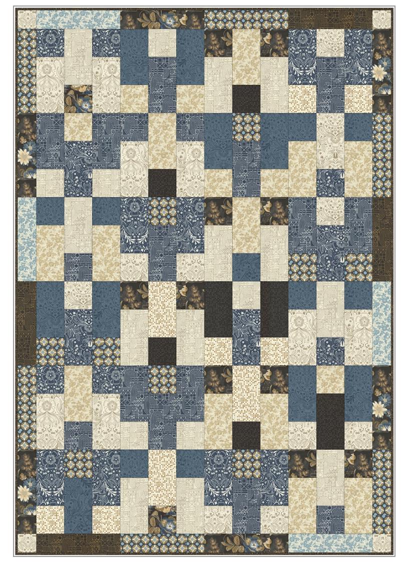 Fabric Cafe Fat Quarter Strip Quilt Pattern - Quilt Pattern - Fabric Cafe Pattern