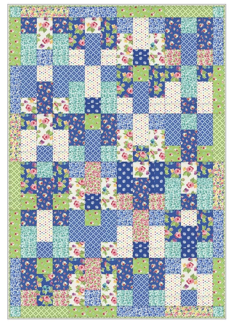 Fabric Cafe Fat Quarter Strip Quilt Pattern - Quilt Pattern - Fabric Cafe Pattern