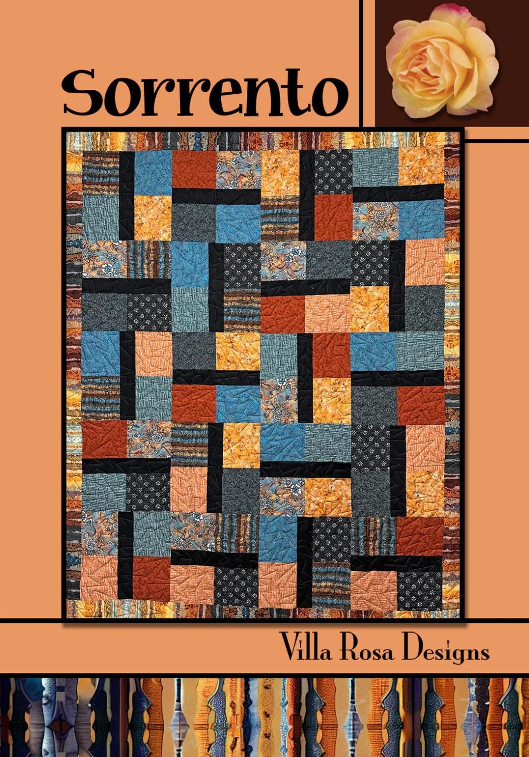 Villa Rosa Designs Sorrento pattern - fat quarter quilt pattern - villa rosa - beginner quilt pattern