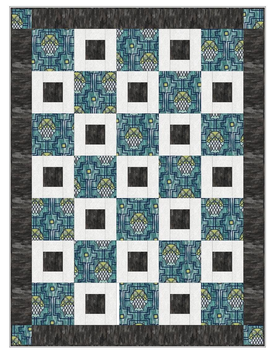 Fabric Cafe Pretty Please Pattern  3 Yard Quilt Pattern - Quilt Pattern - Fabric Cafe Pattern - 3 yard quilts